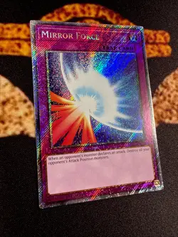 🔥YUGIOH • MIRROR FORCE • PLATINUM SECRET RARE • RA03-EN093 • 1st EDITION • NM🔥 - Image 4