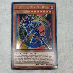 Yugioh TCG Dark Magician Of Chaos 1st Edition 1996 YGLD-ENC02 Holographic - Image 1