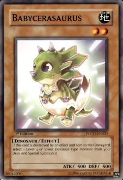 Babycerasaurus - 1st Edition POTD-EN022 - LP - YuGiOh - Image 1