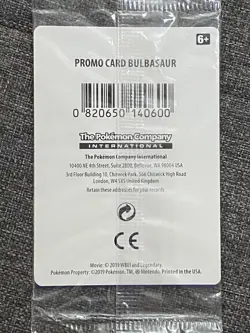 Bulbasaur SM198 Detecive Pikachu Holo Black Star Promo Pokemon Card *Sealed* - Image 2