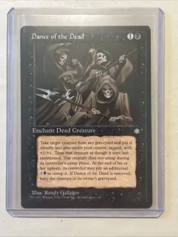 MTG Magic the Gathering Card LP - Dance Of The Dead - Image 1
