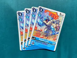 Paledramon EX7-020 Playset Digimon Liberator Card Game x4 - Image 1