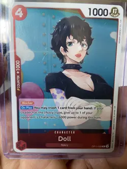 🔥 One Piece Card Game Doll OP11-008 C | Navy Character | Blocker | English Mint - Image 1