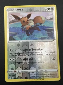 Eevee 052/072 - Shining Fates - Reverse Holo Pokemon Card - Near Mint (NM) - Image 1