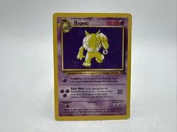 Hypno Pokemon Card 23/62 Fossil Vintage Unlimited TCG Non Holo Rare 90s - Image 1