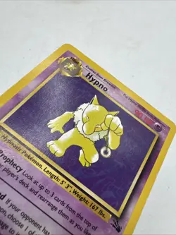 Hypno Pokemon Card 23/62 Fossil Vintage Unlimited TCG Non Holo Rare 90s - Image 4