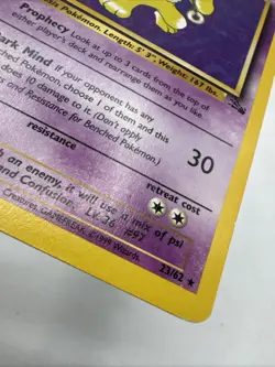 Hypno Pokemon Card 23/62 Fossil Vintage Unlimited TCG Non Holo Rare 90s - Image 5