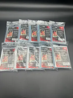 1000 Ultra PRO Soft Sleeves Penny Card Protectors Clear 10 x 100ct Packs - Image 2
