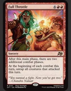 Full Throttle 127 Regular Card Magic The Gathering Mint Condition - Image 1