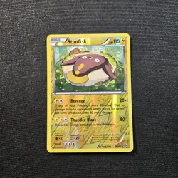 Pokemon TCG Breakthrough Stunfisk Reverse Holo Card 56/162 - Image 1