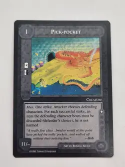 Middle-Earth CCG MECCG Pick-pocket The Wizards 1995 Limited LOTR Uncommon Card - Image 1