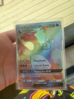 Pokemon Card Charizard GX 150/147 Sun & Moon-Burning Shadows Secret Rare - Image 1
