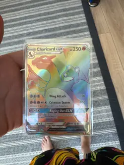 Pokemon Card Charizard GX 150/147 Sun & Moon-Burning Shadows Secret Rare - Image 2
