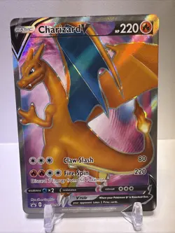 Charizard V SWSH050 - NM Full Art Promo Pokemon Card - Image 1