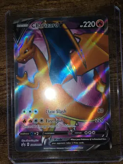 Charizard V SWSH050 - NM Full Art Promo Pokemon Card - Image 1
