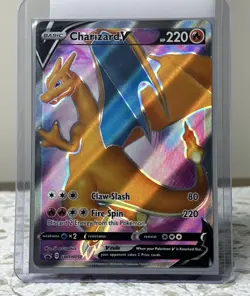 Charizard V SWSH050 - NM Full Art Promo Pokemon Card - Image 1
