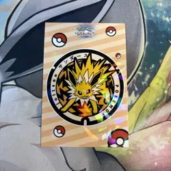 Manhole Cover Jolteon Cracked Ice Holo Let's Go Eevee Database Pokemon Card NM - Image 1