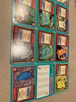 Rare Pokemon Jr Adventure Trading Card Lot Of 11 Nintendo W Checklist Card - Image 2
