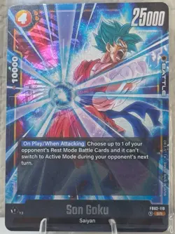 Dragon Ball Super Fusion World Blazing Aura Son Goku SR Foil Card FB02-119 - Image 1