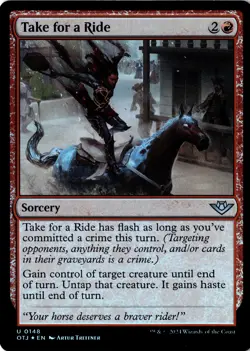 Take for a Ride Foil Outlaws of Thunder Junction 148 NM MTG - Image 1