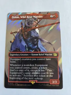 MTG Firion, Wild Rose Warrior (Borderless) *SURGE FOIL* Final Fantasy 0531 Magic - Image 1