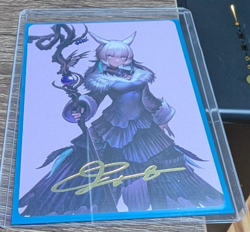 MTG Magic - Y’shtola, Night’s Blessed Art Series (53) - Gold-Stamped Signature - Image 4