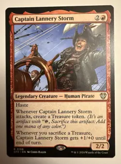 Captain Lannery Storm Thunder Junction Commander OTC - Rare MTG Magic - Image 1
