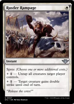 Rustler Rampage Non-Foil Outlaws of Thunder Junction 27 NM MTG - Image 1