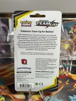 2019 POKEMON SUN & MOON TEAM-UP BOOSTER MIMIKYU SM163 SEALED BLISTER PACK MINT - Image 2