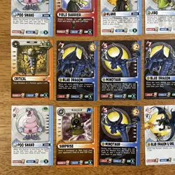 🥚 Lot of 20 - Blue Dragon Role Playing Cards - KONAMI Card Game TCG CCG See Pix - Image 2