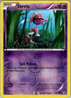 Skrelp 44/106 Pokemon Flashfire Reverse Holo - Image 1