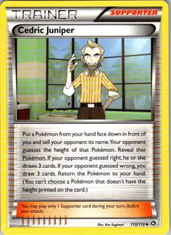 Cedric Juniper 110/113 Pokemon Legendary Treasures Regular Uncommon - Image 1