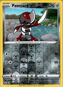 Pawniard 133/202 Pokemon Sword & Shield Reverse Holo - Image 1