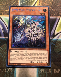 ELZETTE, AZAMINA OF THE WHITE FOREST * 1ST EDITION SECRET RARE SUDA-EN008 YUGIOH - Image 1