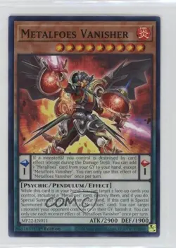Metalfoes Vanisher 1st Ed. YuGiOh Tin of the Pharaoh's Gods #MP22-EN011 1at2 - Image 1