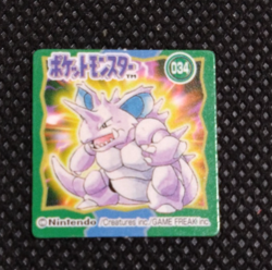 Nidoking Pokemon Bros Card Anime Mini Game Boy Nintendo Rare Japan No.034 - Image 1