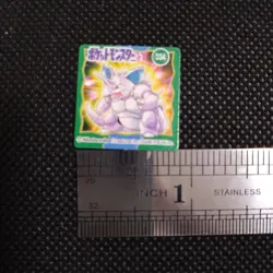 Nidoking Pokemon Bros Card Anime Mini Game Boy Nintendo Rare Japan No.034 - Image 2