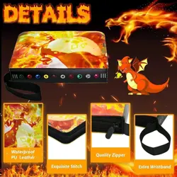 Card Binder for Pokemon Cards Holder Fits 900 Cards w/ 50 Removable Sleeves TCG - Image 3