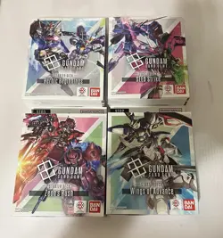 GUNDAM TCG CARD GAME STARTER DECK SET OF FOUR ST01 ST02 ST03 ST04 ENGLISH - Image 1