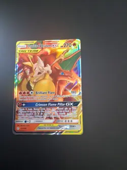 Charizard & Braixen GX - 22/236 - Pokemon Cosmic Eclipse Sun & Moon Card NM - Image 1