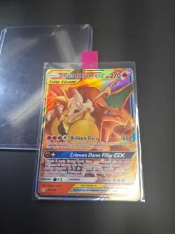 Charizard & Braixen GX - 22/236 - Pokemon Cosmic Eclipse Sun & Moon Card NM - Image 2