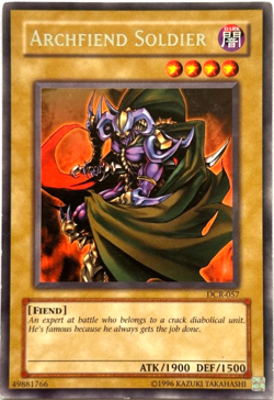 Archfiend Soldier DCR-057 RARE YuGiOh TCG Card - Image 1