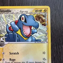 Totodile (Delta Species) 67/101 Dragon Frontiers Regular MP Pokemon Card TCG - Image 3