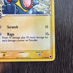 Totodile (Delta Species) 67/101 Dragon Frontiers Regular MP Pokemon Card TCG - Image 5