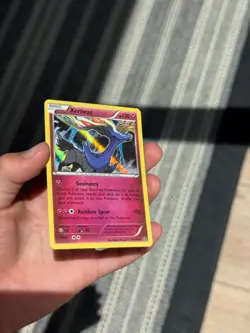 Pokemon Card Xerneas 81/114 XY Steam Siege Reverse Holo Rare - Image 1