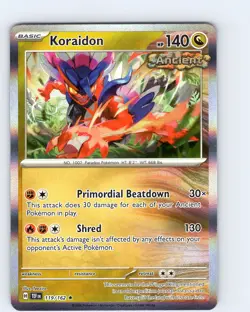 Pokemon TCG Koraidon S&V Temporal Forces 119/162 Holo Rare Card NM - Image 1