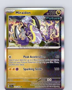 Pokemon TCG Miraidon S&V Temporal Forces 121/162 Holo Rare Card NM - Image 1