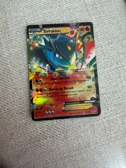 Pokemon Card Terrakion 71/124 Black & White-Dragons Exalted Holo Rare - Image 1