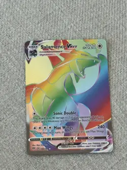 Pokemon Card Salamence VMAX 194/189 Sword & Shield-Darkness Ablaze Holo - Image 1