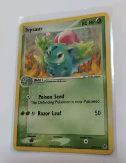 Pokemon TCG Ivysaur Holo Card 35/112 EX FireRed LeafGreen 2004 - Image 2